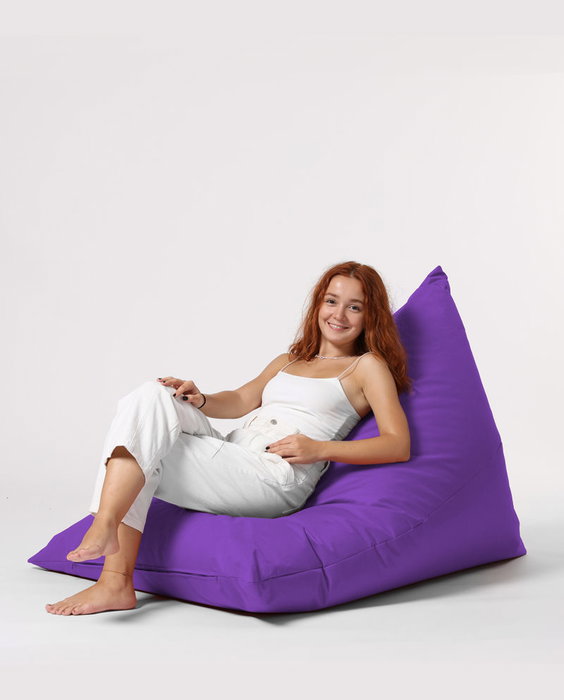Atelier Del Sofa Pyramid Big Bed Pouf - Púrpura